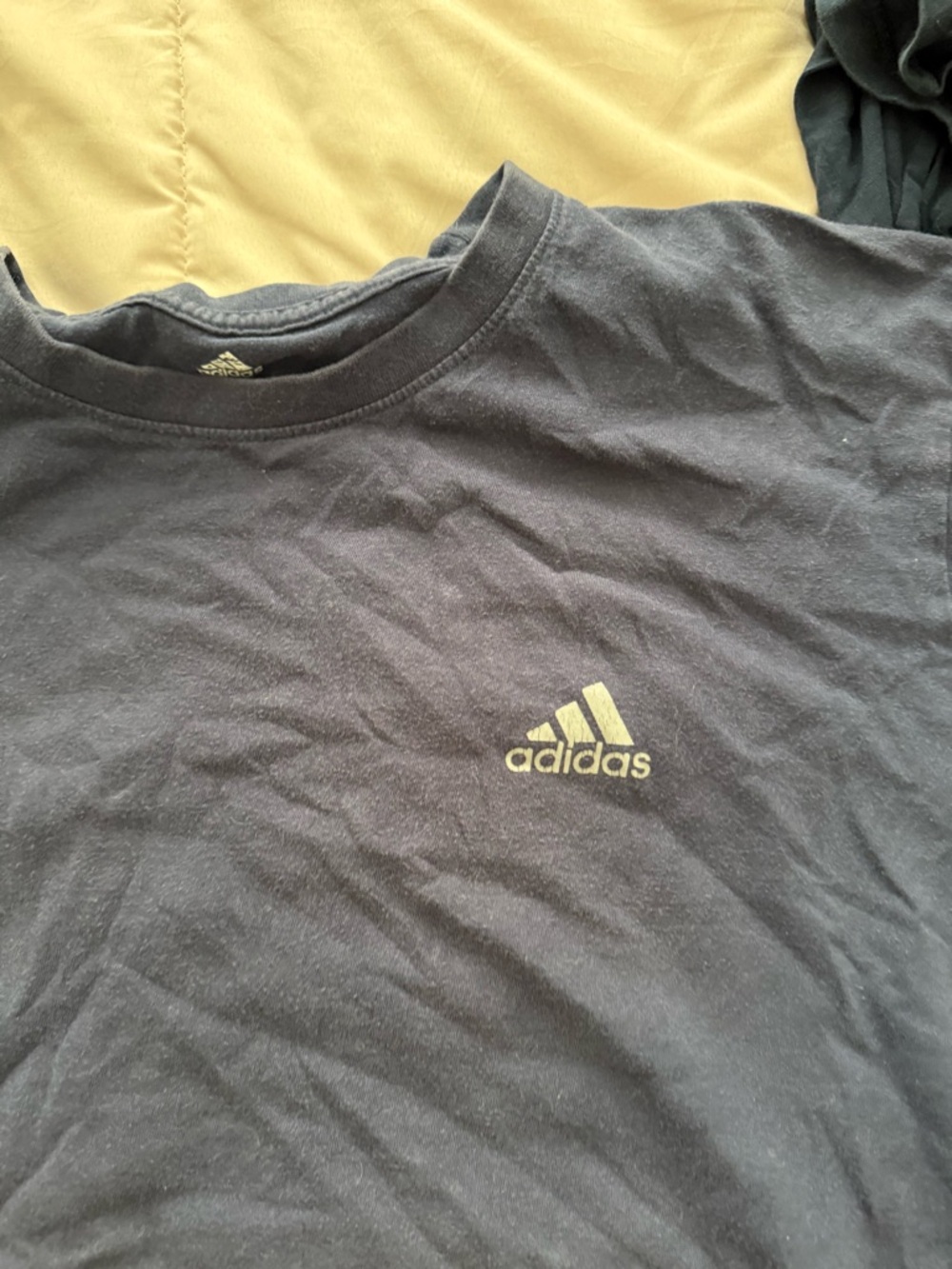 adidas Men’s Navy Blue Logo Crew Short Sleeve Tee